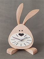 ساعت رومیزی چوبی خرگوش