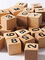 مکعب های چوبی حروف و اعداد انگلیسی کمک آموزشی 641