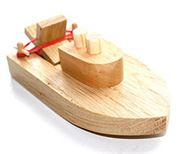 قایق اسباب بازی چوبی اسباب بازی حمام کودک کشتی چوب