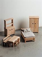 مبلمان عروسکی تمام چوب راش کد 636