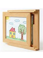 قاب چوبی نقاشی‌ های کودک قابل تعویض و ذخیره‌ سازی