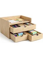 دراور چوبی 3طبقه رومیزی نظم دهنده وسائل شخصی کد649